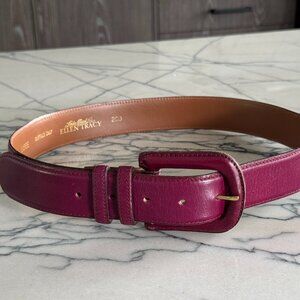 Vintage Ellen Tracy Buffalo Calf Belt - Large